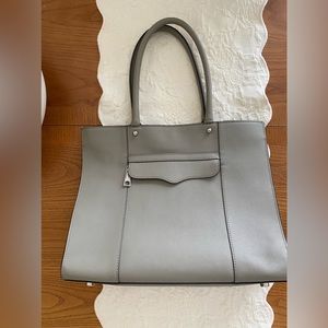 Rebecca Minkoff MAB Gray Leather Shoulder Bag‎